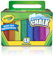 Crayola washable sidewalk chalk 48  ct