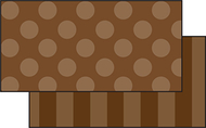 Brown sassy solids double sided  border