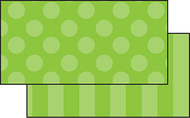 Green sassy solids double sided  border