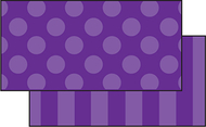Purple sassy solids double sided  border