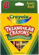 Crayola triangular crayons 8 count