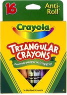 Crayola triangular crayons 16 count