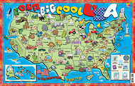 Our big cool usa poster map