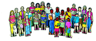 Wedgie figures multi family set  24 figures 4 ethnic groups
