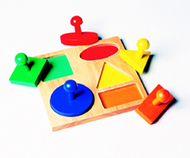 Geo puzzle board age 1 & up