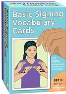 Basic signing vocab cards set b  100/pk 4 x 6