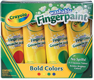 Washable fingerpaint 4ct primary  colors
