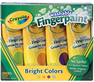 Washable fingerpaint 4ct secondary  colors