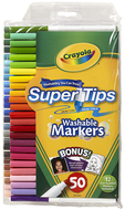 Washable markers 50ct super tips  w/silly scents