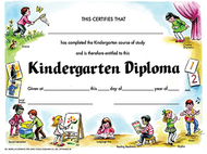 Kindegarten diploma 30pk  certificate