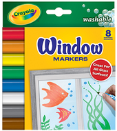 Crayola 8ct washable window markers