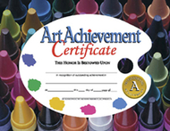 Certificates art achievement 30/pk  8.5 x 11
