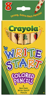 Crayola write start 8 ct colored  pencils