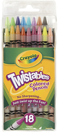 Crayola twistables 18 ct colored  pencils
