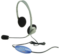 Usb headphones w/ replaceable  foam ear pads w/ microphone