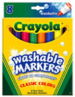 Washable coloring markers 8 colors