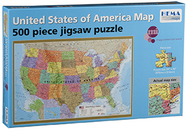 United states map international 500  piece jigsaw puzzle