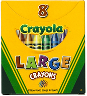 Crayola large size tuck box 8pk