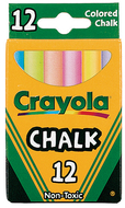 Crayola colored low dust chalk