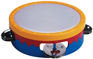 6in multi-colored tambourine