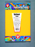 Velour paper 20 sht 2 each of 10  assorted colors