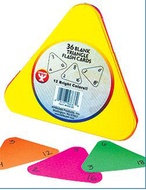 Triangle flash cards 5 1/2 12 color