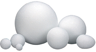 Styrofoam 6in balls pack of 6