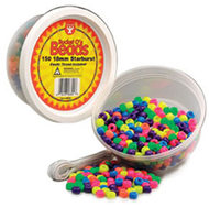 Neon barrel beads