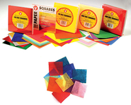 Tissue paper 480ct 5in squares  primary colors