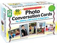 Photo conversation cards for  children with autism and aspergers