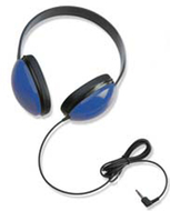 Listening first stereo headphones  blue