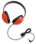 Listening first stereo headphones  red