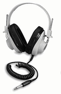 Monaural headphone 5 coiled cord  50-12000 hz