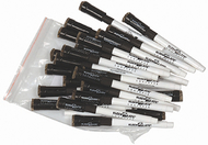 Kleenslate replacement markers 24pk  black w/ erasers