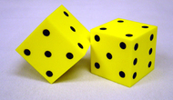 Foam dice 2 dot set of 2