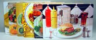 Multi-ethnic food photo puzzle set