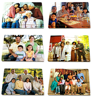 Realistic multigenerational  multicultural family puzzle set