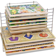 Deluxe wire puzzle rack