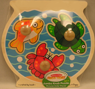 Fish bowl jumbo knob puzzle