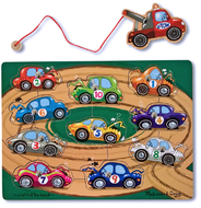 Magnetic game puzzles tow-away zone