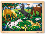 Horses 48-pc wooden jigsaw puzzle