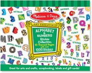 Sticker collection alphabet &  numbers