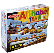 Floor puzzle alphabet train