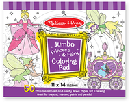 Jumbo coloring pad princess & fairy