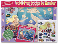 Mermaid reef peel & press sticker  by number