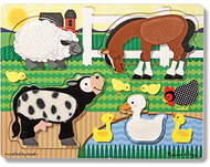 Farm animals touch and learn puzzle