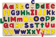 Puzzle upper & lowercase alphabet