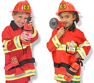 Role play fire chief costume set