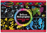 Deluxe holographic scratch art set