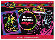 Deluxe princess scratch art set